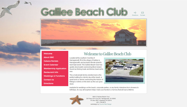 Galilee Beach Club homepage