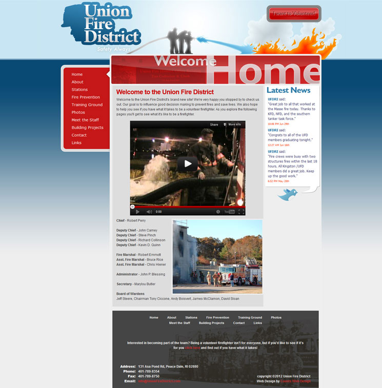 Union Fire District homepage